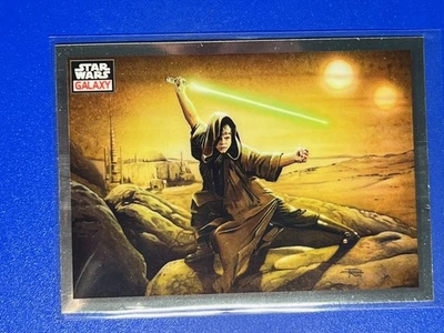 Topps Star Wars Galaxy Chrome 23 A Young Jedi's Stance Luke Skywalker #52 - Image 1 of 3