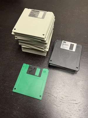 "Lote 42 disquetes en blanco de 3,5"" HD 1,44 MB Precision 3M Maxell PC de colección" Foto 1 de 4