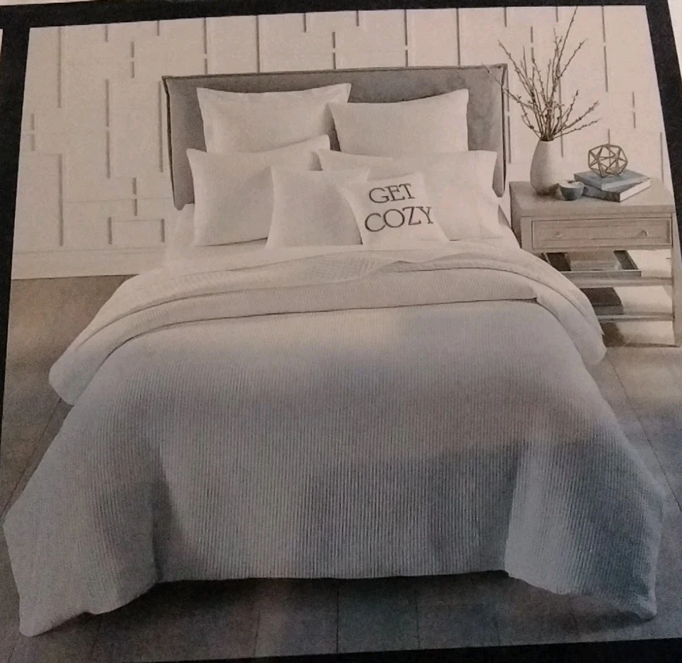 Juego de edredón Charter Club diseño damasco rayas doble/doble XL 2 PIEZAS Foto 1 de 3