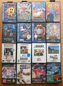 Paquete de 16 juegos Sega Mega Drive - Golden Axe NBA Jam Aladdin (colección lote de trabajo) - Imagen 1 de 2