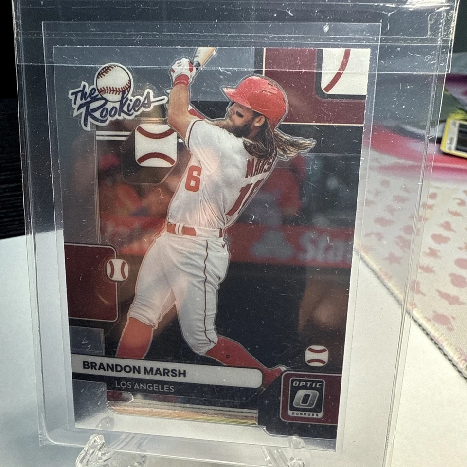 2022 Panini Donruss Optic - The Rookies Brandon Marsh #TR-8 Holo Prizm (RC) - Image 1 of 2