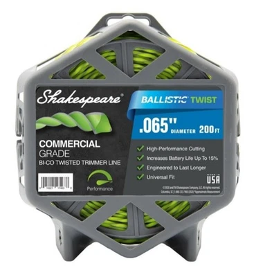 Shakespeare 17463 Ballistic Twist Trimmer Line 0.065 in. x 200 ft. Green - Image 1 of 3