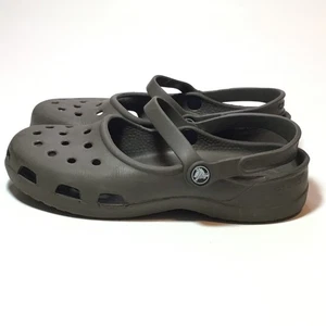 Crocs Shoes Women's Size 9 Karin Mary Jane Slingback Expresso Shoes - Picture 1 of 7