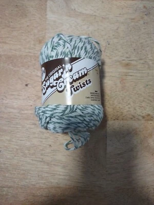 NUEVO ~ Spinrite LILY SUGAR 'N CREAM ~ Hilo TWISTS ~ Green Twists #20244 ~ 2 oz-95yds-57 g Foto 1 de 2