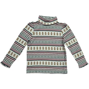 New/NWT Gymboree Christmas Cabin Girls Gingerbread Fairisle Turtleneck, Size 6 - Picture 1 of 3