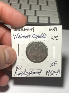 1930 A Germany 50 Reichspfennig - Picture 1 of 2