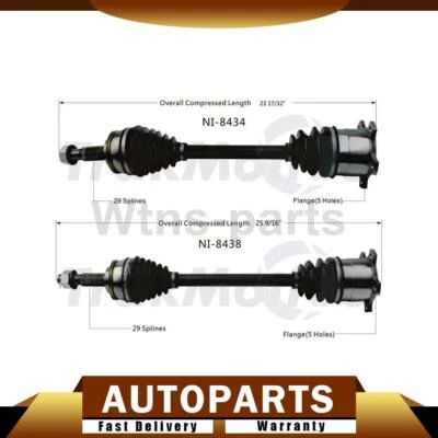 For INFINITI J30 3.0L 1993-1994 Rear LH RH CV Joint Axle Shaft TrakMotive 2PCS - Изображение 1 из 4