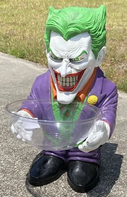 "Soporte para cuenco de caramelo de espuma de Halloween Rubie's DC Comics The Joker 20"" de alto" Foto 1 de 4