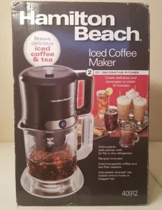 New Hamilton Beach Iced Coffee Maker 40912 Black Brews Coffee & Tea 2012 - Picture 1 of 5