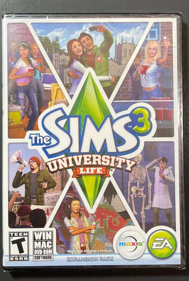 The Sims 3 [ University Life ] (PC / DVD-ROM) NEW - Image 1 of 4