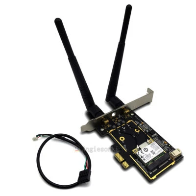 Atheros AR5B22 Bluetooth 4.0 300Mbps PCI-E Wireless Card Desktop Wifi Adapter  - Image 1 of 4
