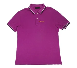 Prada Polo Shirt Mens EU M US S Knit Purple - Picture 1 of 13
