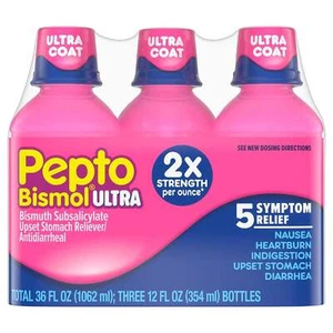 Pepto Bismol Ultra Strength, Originalgeschmack, Dreifachpackung 36 Unzen jeweils. (Packung mit - Bild 1 von 1