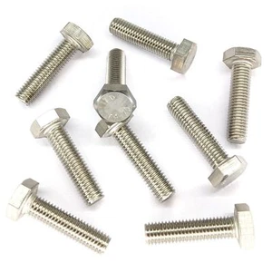 M8 8mm A4 MARINE GRADE STAINLESS FULLY THREADED BOLT SET SCREW HEXAGON HEX HEAD - Picture 1 of 6
