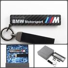 BMW M Powered By Motorsport 3D carved Real Carbon Fiber Keychain Keyring gift #1