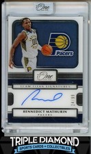 2022-23 Panini One & One Bennedict Mathurin Team Titans Rookie Auto #24/99 T927
