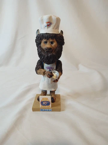 2014-2015 RUMBLE Oklahoma City Thunder Mascot Bobble Head Basketball Chef Cover