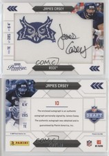 2009 Playoff Prestige NFL Draft Class /50 James Casey RPA Rookie Patch Auto RC