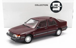PROMO : 1800441 SAAB 9000 CD TURBO de 1990 Bordeaux au 1/18 de Triple9 - Picture 1 of 2