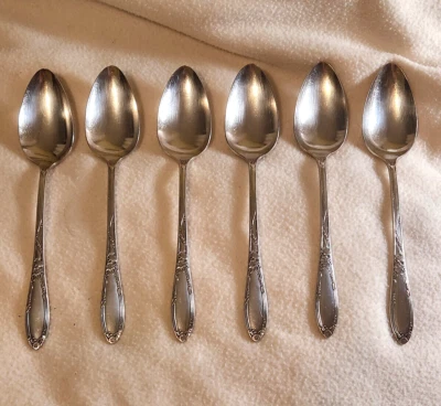 CHATEAU 1934 POR 1881 ROGERS ONEIDA PLATO DE PLATA (6) CUCHARADAS CUCHARADAS PARA SERVIR Foto 1 de 4