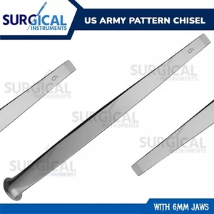 US Army Muster Meißel Orthopädisch Chirurgie Tierarzt 6 mm Edelstahl deutsche Qualität - Bild 1 von 3