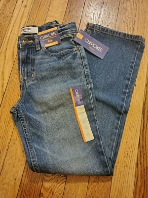 Pantalones de mezclilla para niños CHEROKEE ajustados talla 10 cintura ajustable nuevos con etiquetas Foto 1 de 4