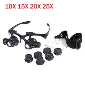 Loupe LED Magnifier Magnifying Glasses Watch Repair Tool Jeweler microscope - Picture 1 of 9