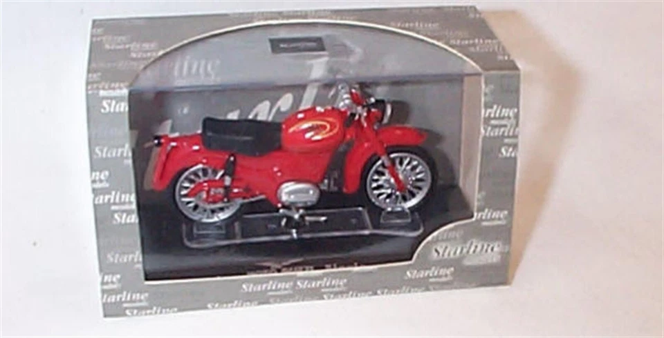 Moto Guzzi V 35 Red Motorbike Bike Starline 990110 1:24 Scale new in case - Image 1 of 1