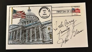 FDC 1994 Old Glory G Stamp Signed by Astronaut/Senator John Glenn | Cachet - Picture 1 of 5