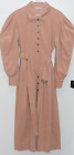 Ulla Johnson Women Size 12 Pink Collared Button Down Shirt Dress Rare Find