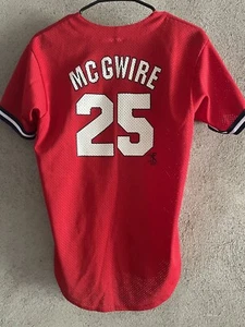 VINTAGE Large Majestic Baseball Jersey Made in USA 25 McGuire St Louis Cardinals - Picture 1 of 7