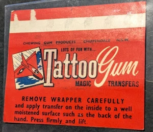 1950s Scanlens Chewing Gum Tattoo Magic Transfer Boat Cruise Ship Wrapper - Bild 1 von 2