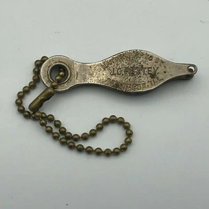 J.O. Pettey Belvidere IL Chicken Foot Punch Tagger Advertising Keychain Vintage - Picture 1 of 12