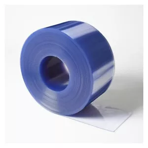 Cortina de puerta de PVC transparente flexible 200 mm x 2 mm x 50 m - Imagen 1 de 4