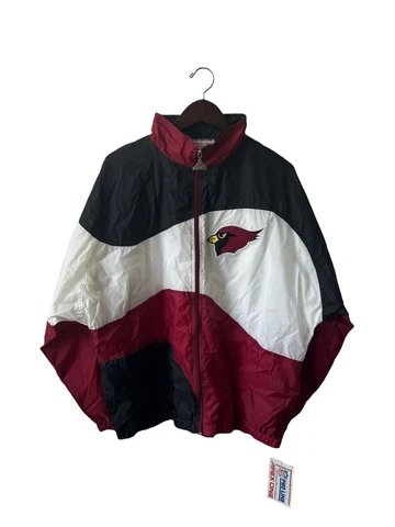 vintage arizona cardinals apex one windbreaker jacket mens size XL deadstock NWT Cover