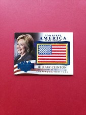 2016 Decision Hillary Clinton Blue Foil God Bless America Flag Patch