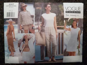 Vogue 2317 Vogue Wardrobe Designer Original 1999 Pattern size 6/8/10 Uncut - Picture 1 of 3