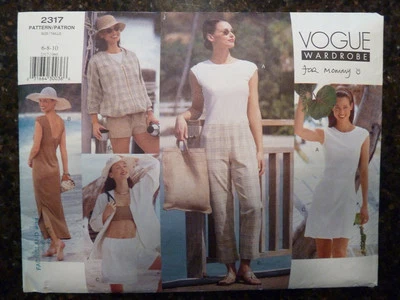 Vogue 2317 Vogue Wardrobe Designer Original 1999 Pattern size 6/8/10 Uncut   - Image 1 of 3