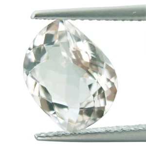 2.77ct Fancy Cut Natural Peach Pink Hue White Morganite Mined at Brazil - Picture 1 of 7