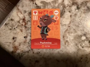 Pashmina 331 Animal Crossing Amiibo Original Nintendo Neuwertig Karte - Bild 1 von 1