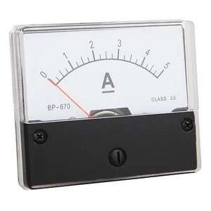 Messinstrument 0 - 5 A DC zum Einbau, Analog Amperemeter, mit Shunt - Bild 1 von 4