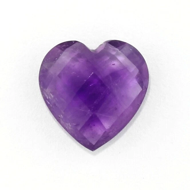 AMATISTA AFRICANA 10 MM CORAZÓN BRIOLETTE CORTE TODO NATURAL F-5068 Foto 1 de 1