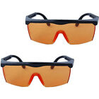 Paquete de 2 gafas de seguridad con lentes naranjas HQRP para curar la...