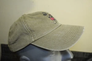 Casquette boule réglable vert olive vieilli Disney Parks Mickey Mouse - Photo 1/11