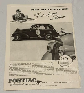 Vintage 1935 Pontiac Motor Co Automobiles Cars Magazine Print Advertisement Ad - Picture 1 of 9