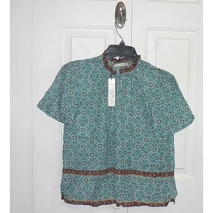 Top de gasa Alice + Olivia Julius estampado mezcla de algodón y seda en carisma XS $285 - Imagen 1 de 3