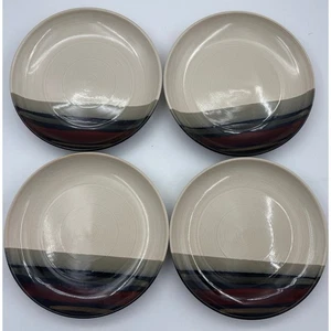 Sango Alpha White Plates 7 1/2" Salad Set Of 4 Stoneware 4862-Preowned - Picture 1 of 6