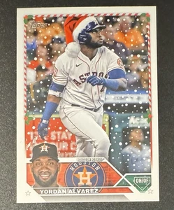 Yordan Alvarez 2023 Topps Santa Hat Photo Variation SP #H160 - Houston Astros - Picture 1 of 2