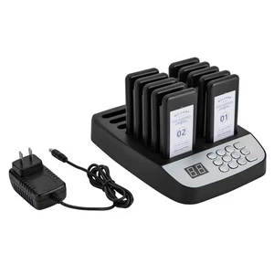 Restaurant Wireless Guest Paging System 10 Beepers Queuing Calling Pager Food - Picture 1 of 16
