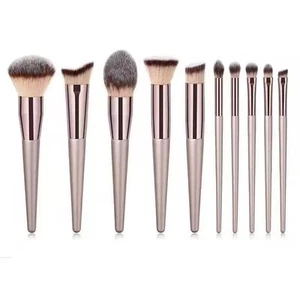 Juego de brochas de maquillaje de 10/14 piezas base en polvo rubor sombra de ojos brocha kit de inicio - Imagen 1 de 8